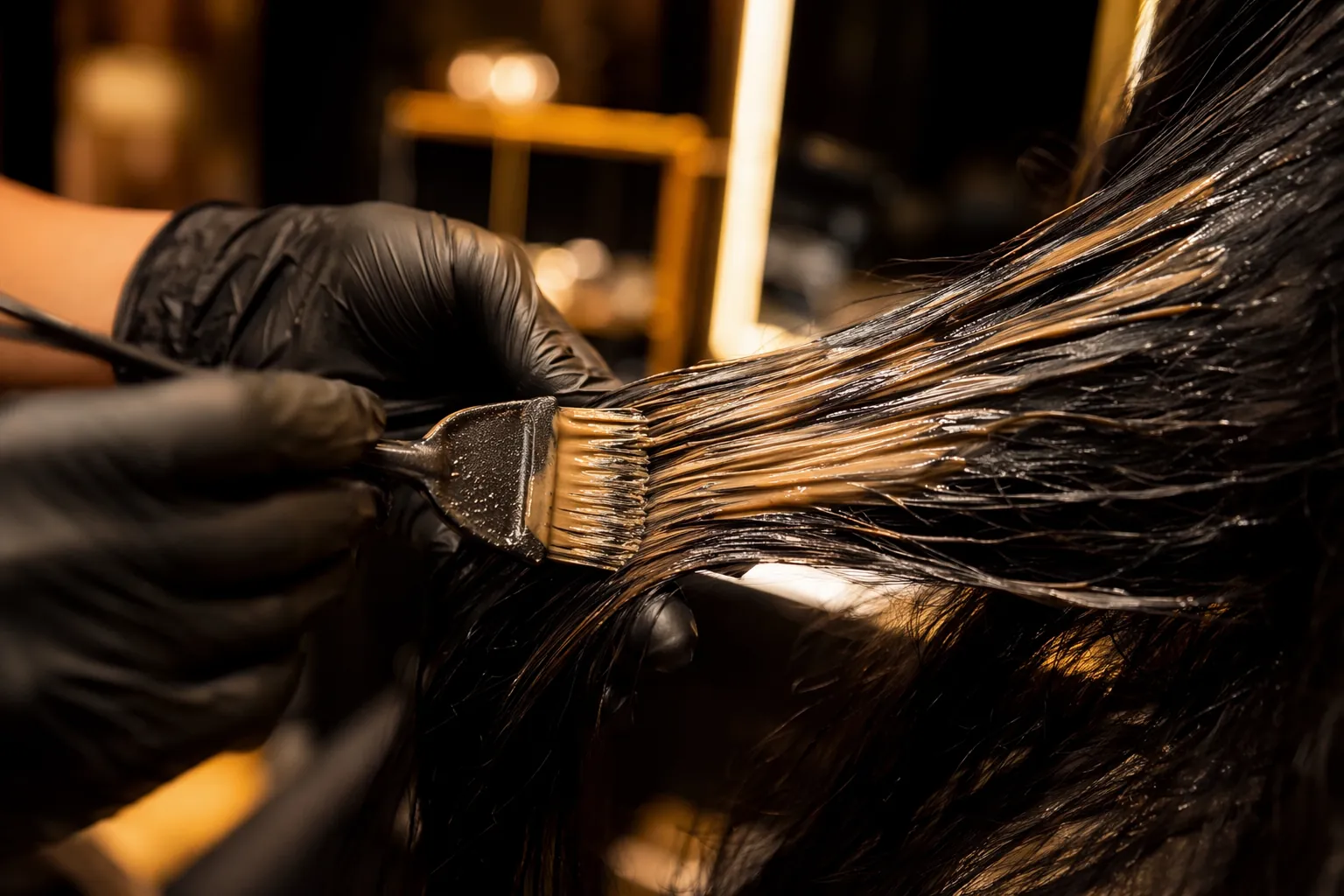 Technique de balayage en gros plan