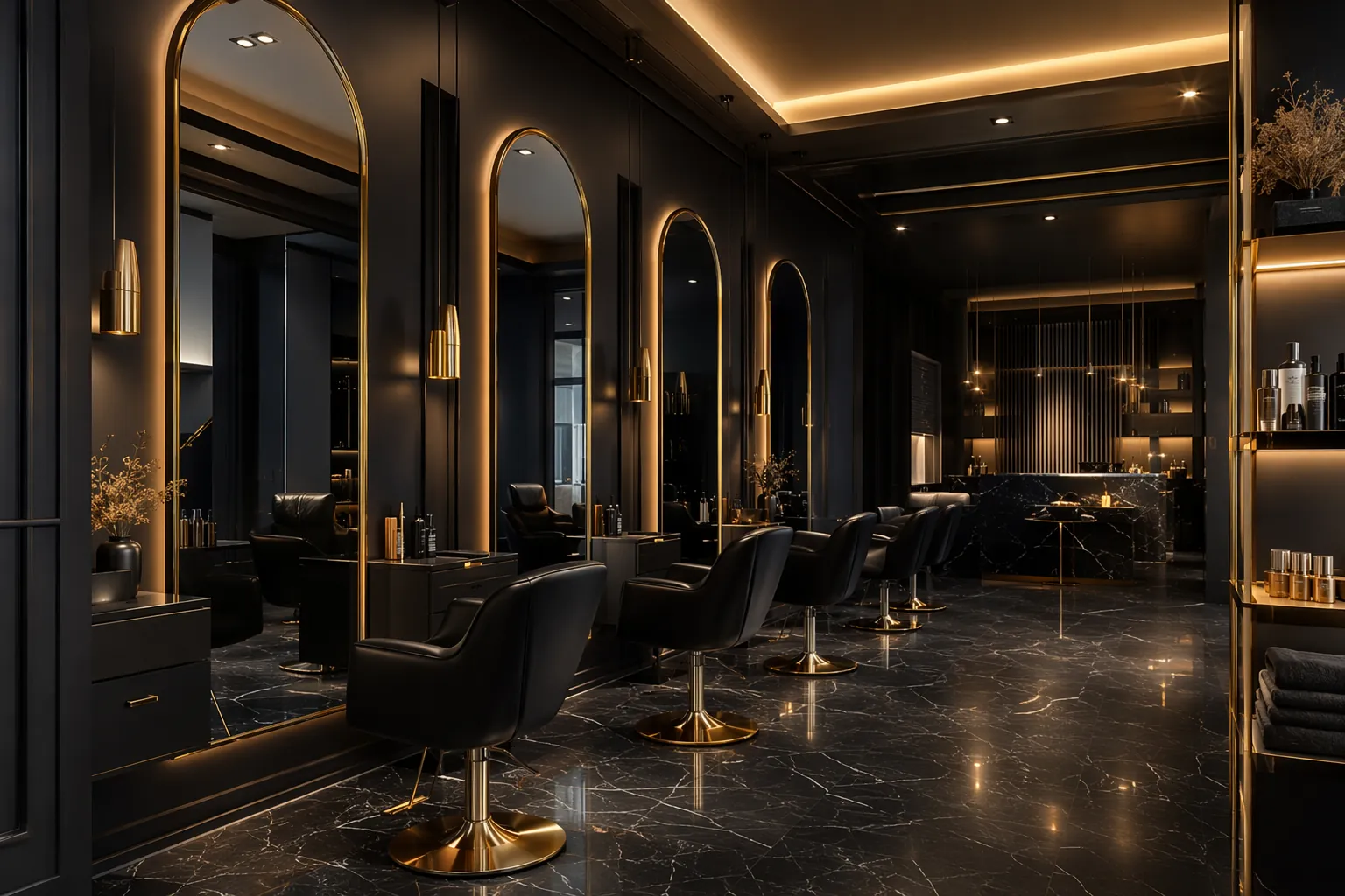 Intérieur luxueux du salon